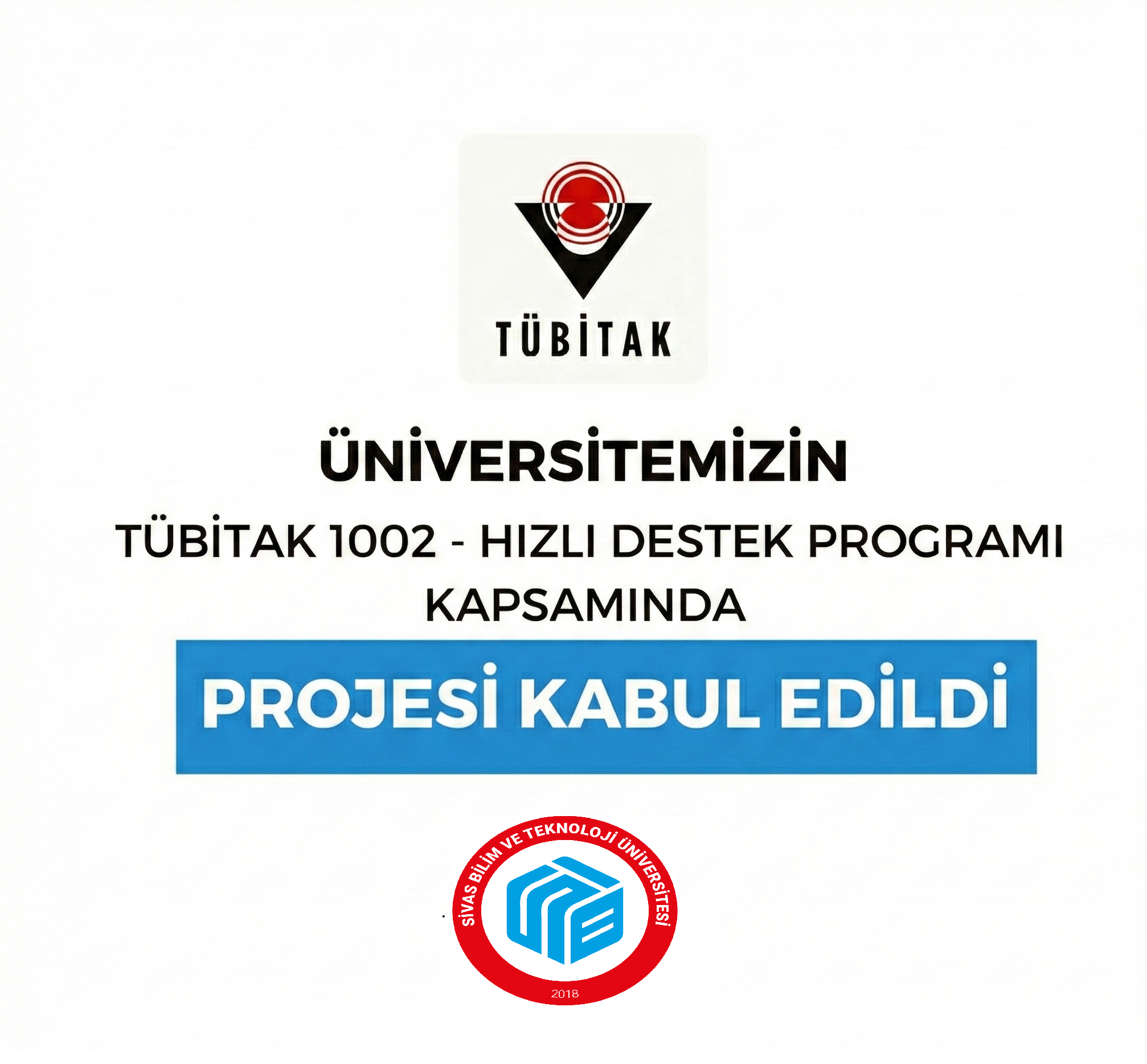 Bilgisayar Mühendisliği Bölümü Öğretim Üyelerimizin TÜBİTAK 1002-A Hızlı Destek Programı kapsamında projeleri desteklenmeye hak kazanmıştır.
